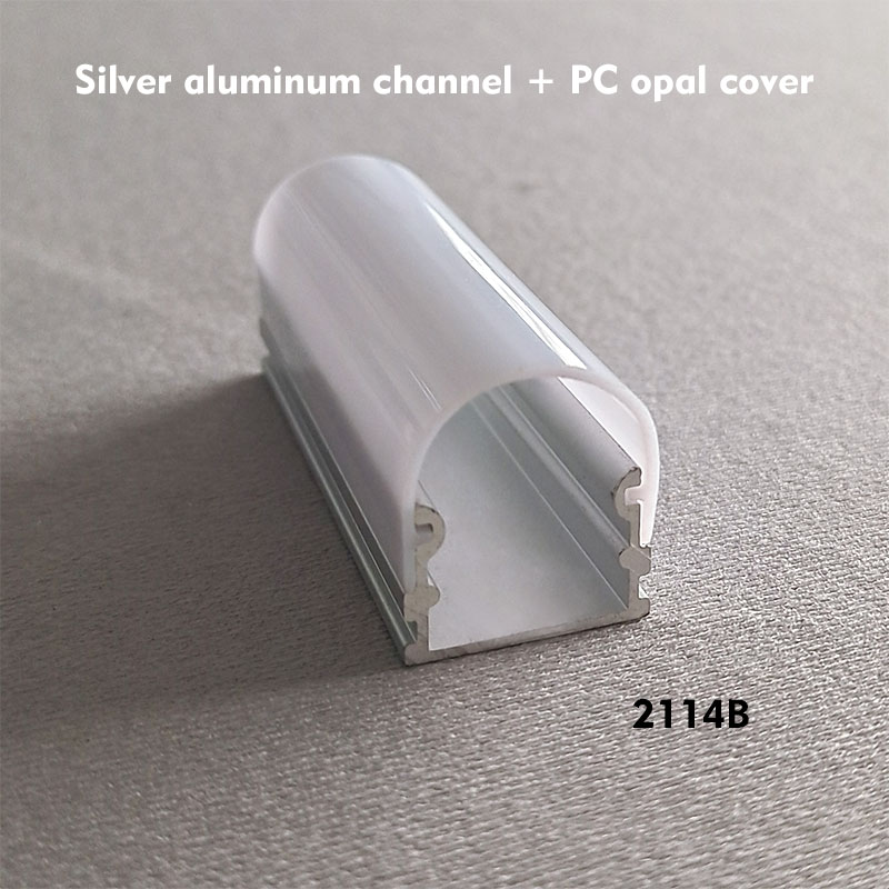LED Diffuser Channel Aluminum Profile For 15mm 5050 Double Row LED Strip Lights